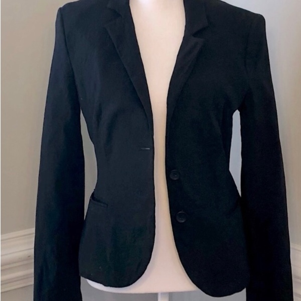 Express Two Button Classic Black Blazer